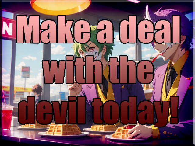 Make a deal with the devil today